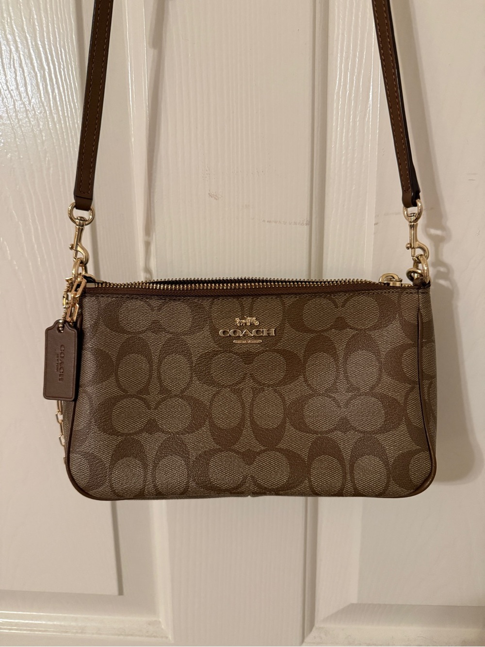 Coach Signature Small Crossbody in Brown